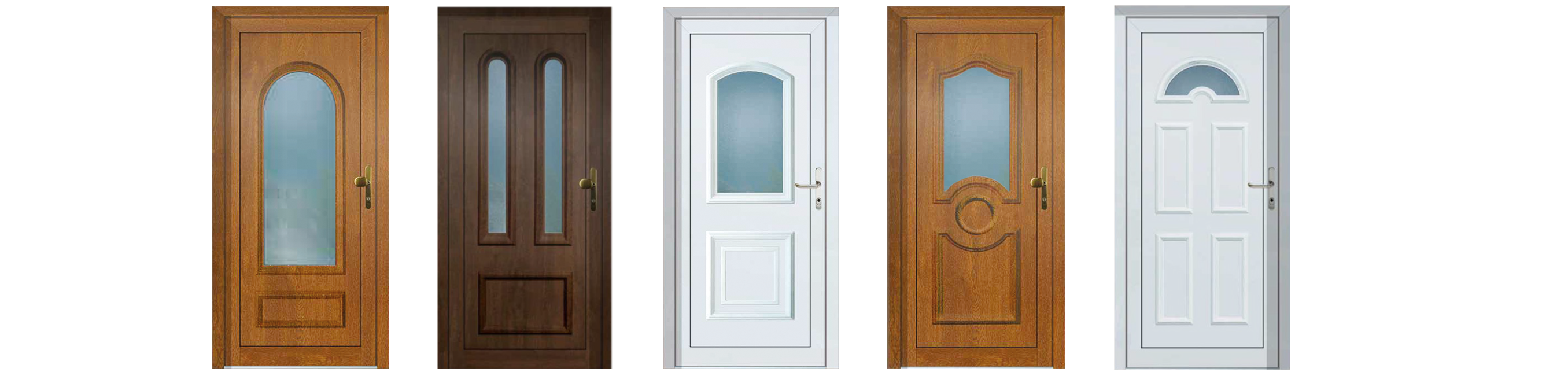Différents modèles de porte d'entrée plus traditionnelle