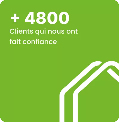 Infographie : Plus de 4800 clients ont fait confiance à notre entreprise pour leurs travaux.