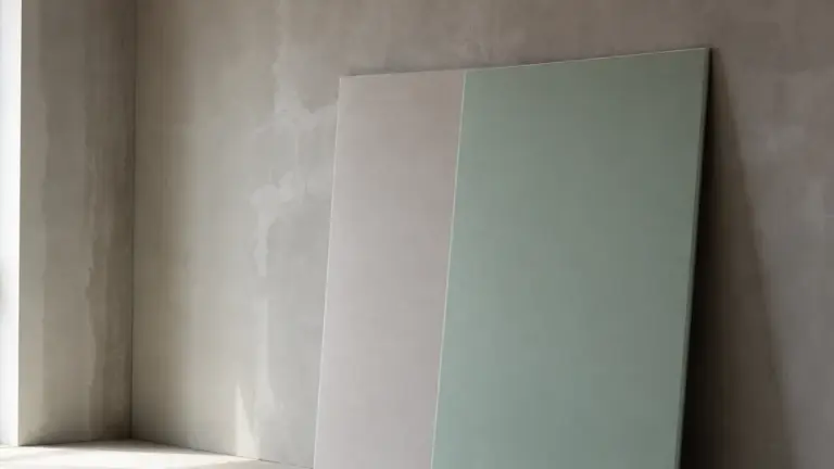 Placo standard ou hydrofuge : différence visuelle entre plaques